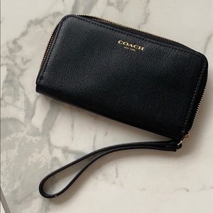 Coach Black Wristlet